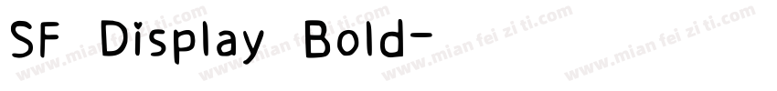 SF Display Bold字体转换